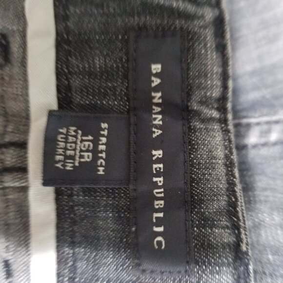 Banana Republic Womens 16R Stretch Wide Leg Denim Jeans Made In Turkey - Picture 3 of 3